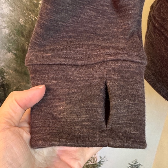 Lululemon Heathered Espresso Plush Scuba Zip-Up Hoodie size 12 - Picture 5 of 11